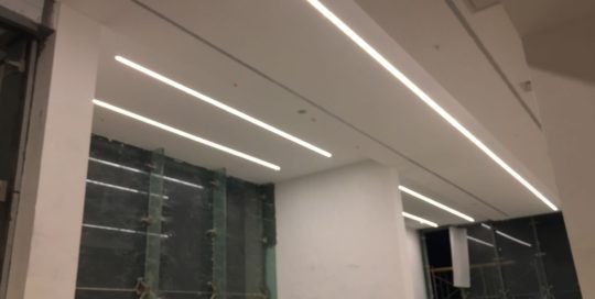linear led lighting installed in germany_maxblue lighting