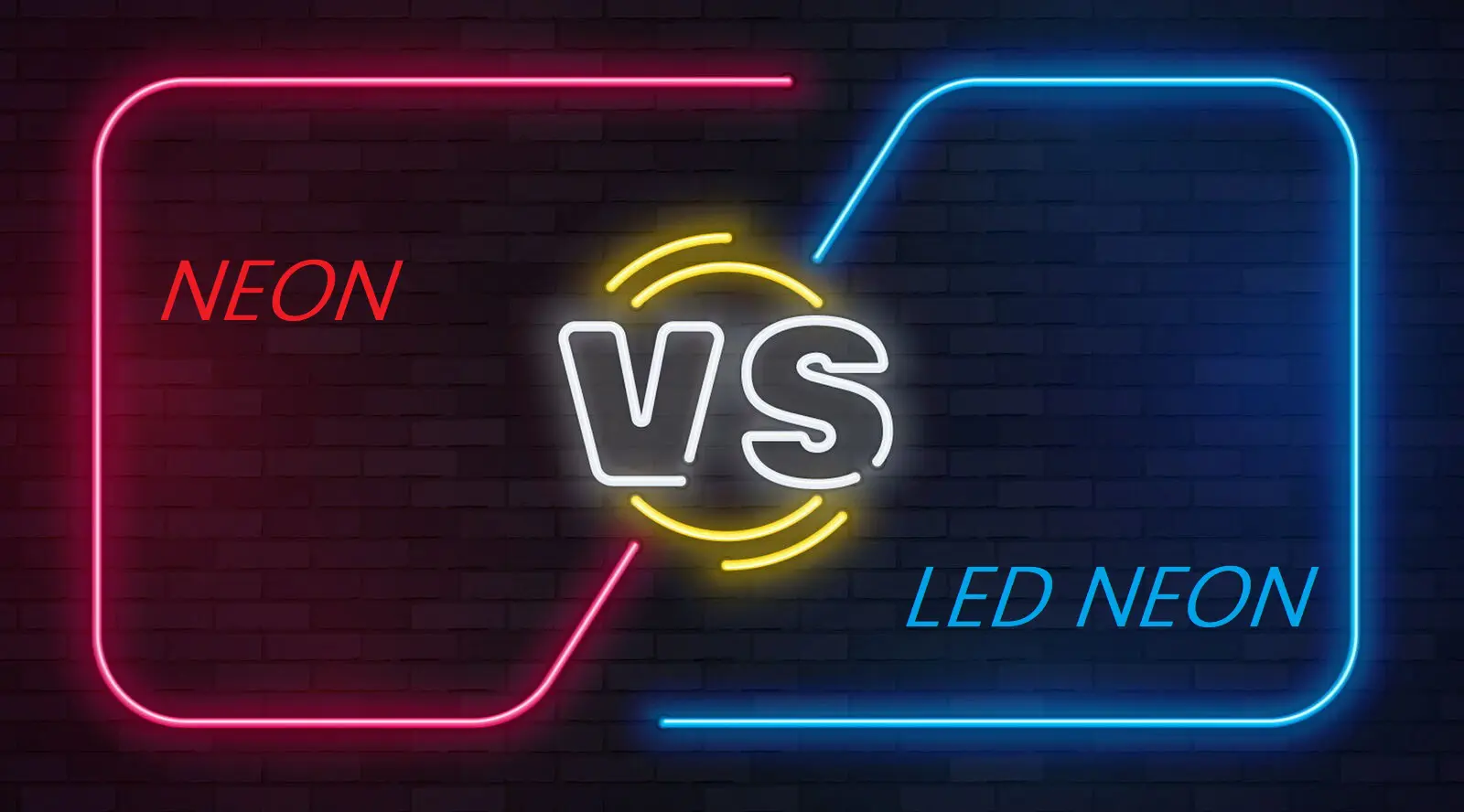 traditional neon vs led neon light